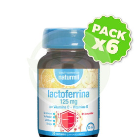 Pack 6x Lactoferrina 125Mg 30 Comprimidos Naturmil
