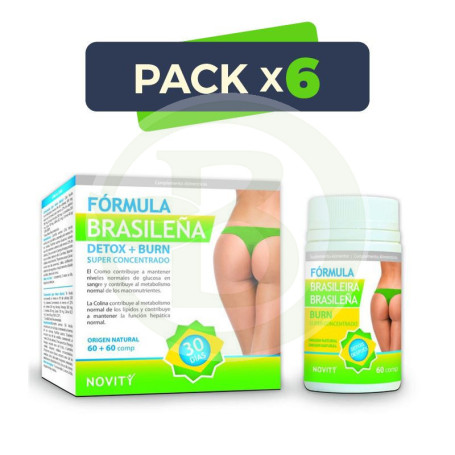 Pack 6x Fórmula Brasileña 60 + 60 Comprimidos Novity - Dietmed