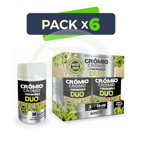 Pack 6x Cromo con Forskohlii Duo Novity