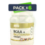 Pack 6x Bcaa + Glutamina Mandarina Extreme Purity 600Gr. Megaplus
