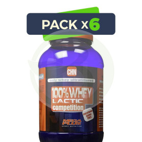Pack 6x Whey 100% Lactic Competition Leche Merengada 2Kg. Megaplus