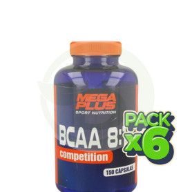 Pack 6x Bcaa 8:1:1 Competiton 150 Cápsulas Megaplus