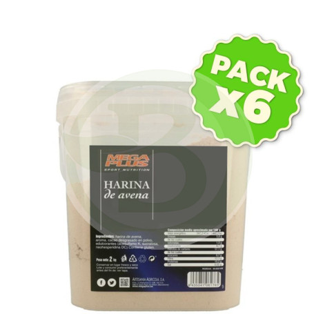 Pack 6x Harina De Avena Choco-Nutella 2Kg. Megaplus