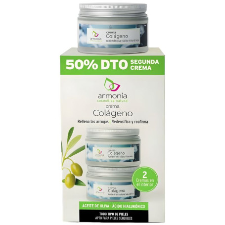 Pack Creme de Colagénio 2ª Unidade 50% 2X50ml Armonia