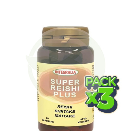 Pack 3x Super Reishi Plus 60 Capsulas Integralia