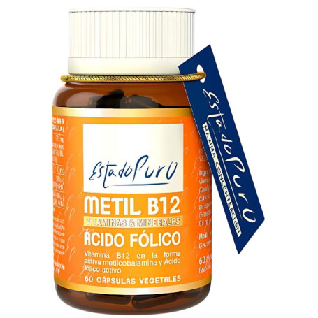 Metil B12 + Ácido Fólico 60 Cápsulas Estado Puro