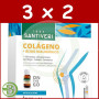 Pack 3x2 Colágeno + acido hialuronico 16 Viales Santiveri