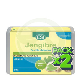 Pack 2x Pastilla Blanda Suiza De Jengibre 50G Esi