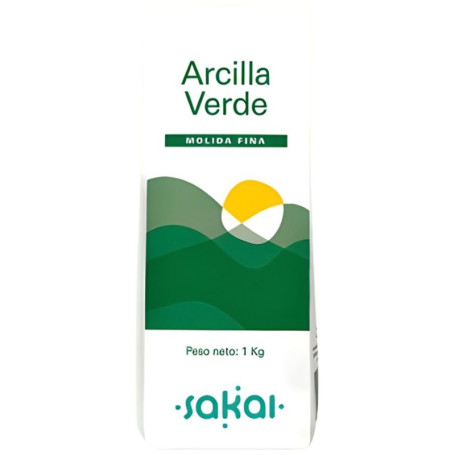 Argila Verde Fina 1Kg Sakai
