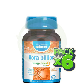 Pack 6x Flora Billion 90 Capsulas Naturmil