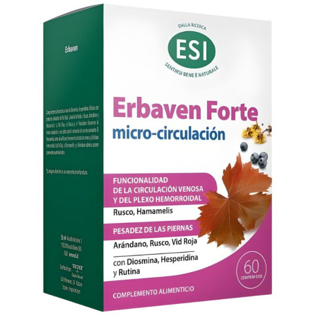 Erbaven Forte Micro-Circulação 60 Comprimidos Esi