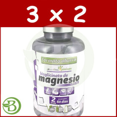 Pack 3x2 Bisglicinato De Magnésio 120 Comprimidos Pinisan