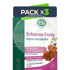 Pack 3x Erbaven Forte Micro-Circulación 60 Comprimidos Esi