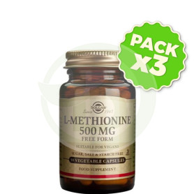 Pack 3x L-Metionina 500Mg. Solgar