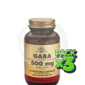 Pack 3x GABA 50 Cápsulas Solgar