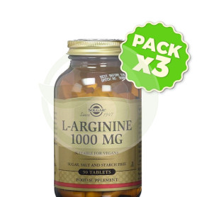 Pack 3x L-Arginina 1.000Mg. 90 Comprimidos Solgar