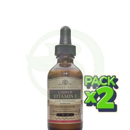 Pack 2x Vitamina E 59,2Ml. Solgar