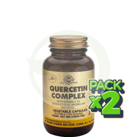 Pack 2x Quercitina Complex 100 Cápsulas Solgar