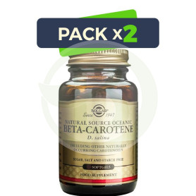Pack 2x Beta Caroteno 180 Cápsulas Solgar
