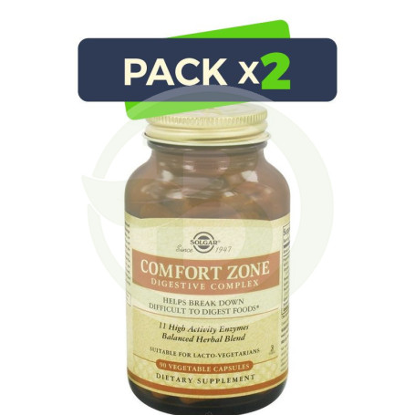 Pack 2x Comfort Zone Complex 90 Cápsulas Solgar