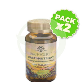 Pack 2x Earth Source 60 Cápsulas Solgar