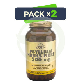 Pack 2x Fibra Cáscara de Psyllium 200 Cápsulas Solgar