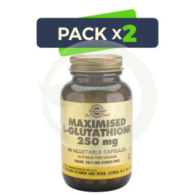 Pack 2x L-GLUTATION MAXIMIZADO 60 CAPSULAS VEGETALES SOLGAR