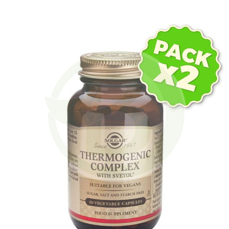 Pack 2x Thermogenic Complex 60 Cápsulas Solgar