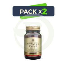 Pack 2x Vitamina E 200UI (134Mg.) 50 Cápsulas Solgar