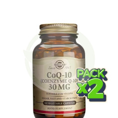 Pack 2x Coenzima Q10 30Mg 90 Cápsulas Vegetales Solgar