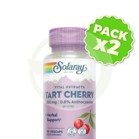 Pack 2x Tart Cherry 90 Cápsulas Vegetales Solaray