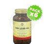 Pack 6x Aceite de Hígado de Bacalao 250 Cápsulas Solgar