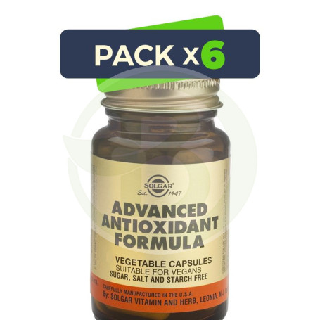 Pack 6x Fórmula Antioxidante Avanzada 120 Cápsulas Solgar
