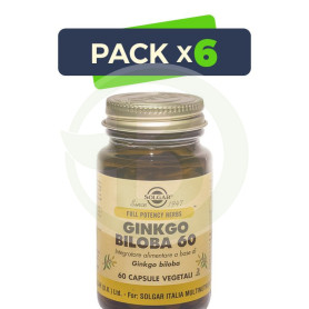 Pack 6x Gonkgo 60 Cápsulas Solgar