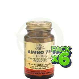 Pack 6x Amino 75 90 Cápsulas Solgar