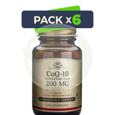 Pack 6x Coenzima Q10 200Mg. 30 Cápsulas Solgar