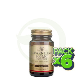 Pack 6x L-Carnitina 500Mg. 30 Cápsulas Solgar