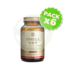 Pack 6x Omega 3-6-9 60 Cápsulas Blandas Solgar