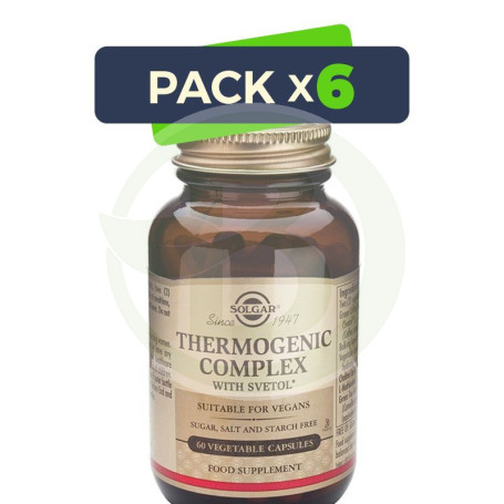 Pack 6x Thermogenic Complex 60 Cápsulas Solgar