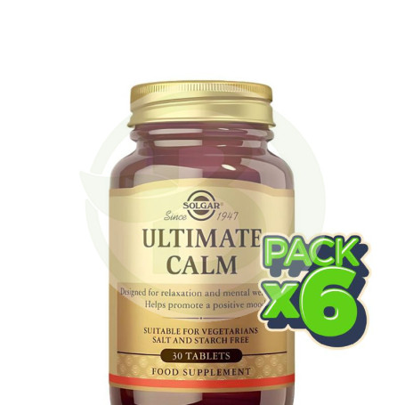 Pack 6x Ultimate Calma 30 Comprimidos Solgar