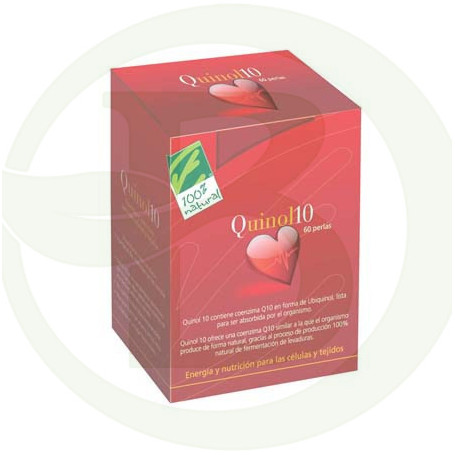 Quinol 60 pérolas 100Mg. 100% natural