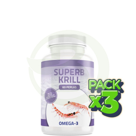 Pack 3x Superb Krill 60 Perlas Bequisa