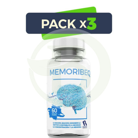 Pack 3x Memoribeq 60 Cápsulas Bequisa