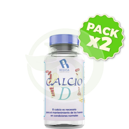 Pack 2x Calcio D 60 Cápsulas Bequisa