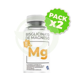 Pack 2x Bisglicinato De Magnésio 90 Capsulas Bequisa