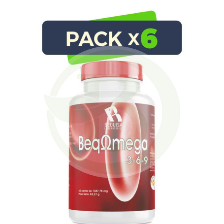 Pack 6x Beqomega 3-6-9 60 Perlas Bequisa