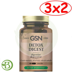 Pack 3x2 Detox 60 Comprimidos G.S.N.