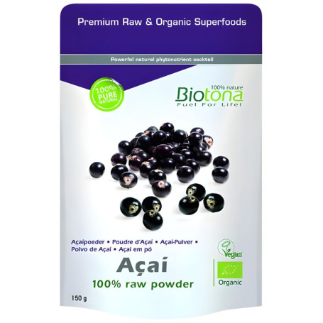 Açaí Cru em Pó 150G Biotona