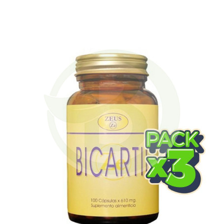 Pack 3x Bicartil 100 Cápsulas Zeus