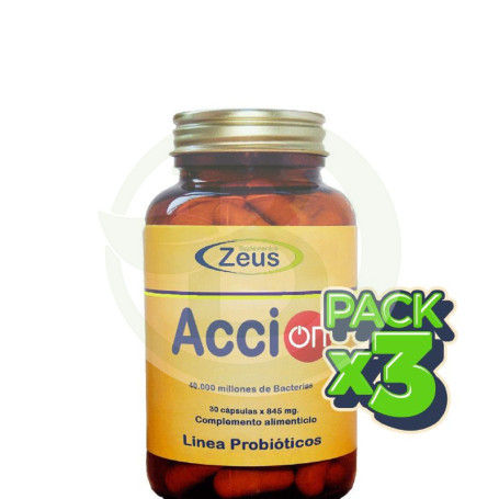 Pack 3x Acción 30 Cápsulas Zeus